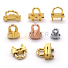 High Strength Brass Cable Connector Connect Copper Wire Clamps For Earth Grounding